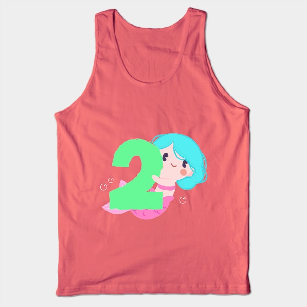 Mermaid Series: Number 2 Tank Top by TheMioStore